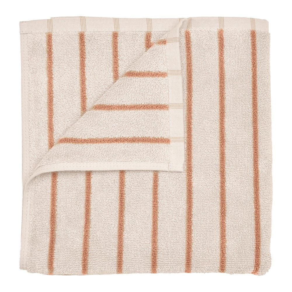 Narancssárga-bézs frottír bio pamut törölköző 30x50 cm Arto – Blomus