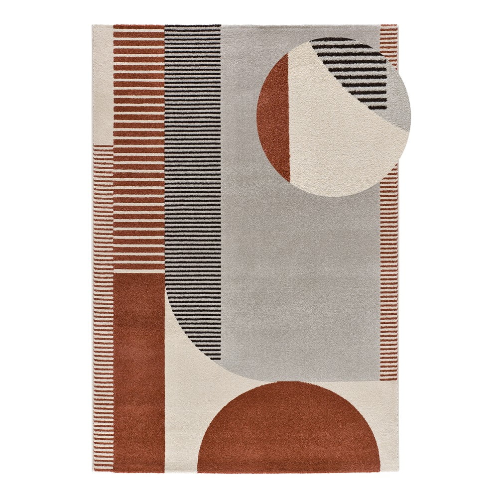 Piros-szürke szőnyeg 160x230 cm Gaia – Universal