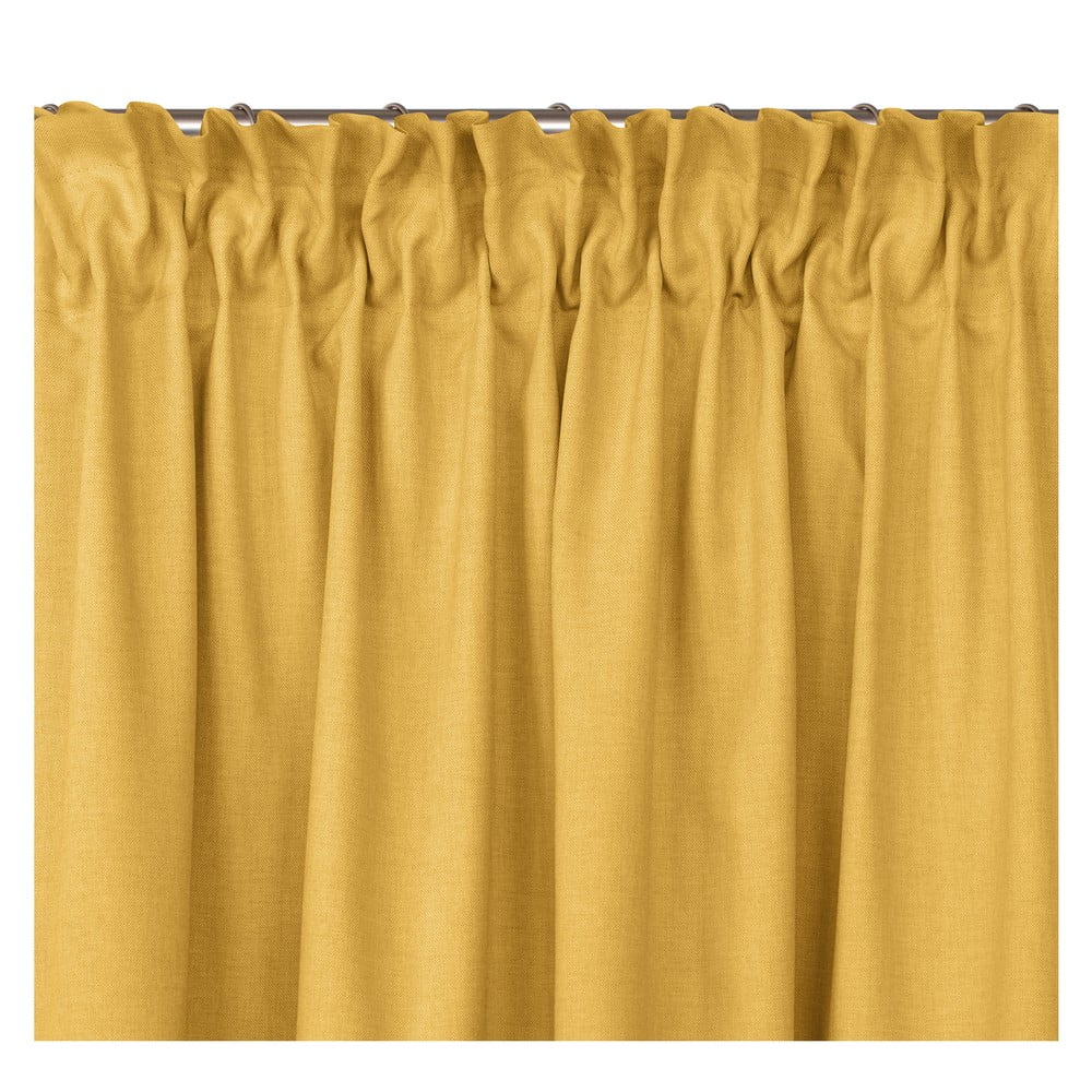 Mustársárga függöny 140x270 cm Carmena – Homede