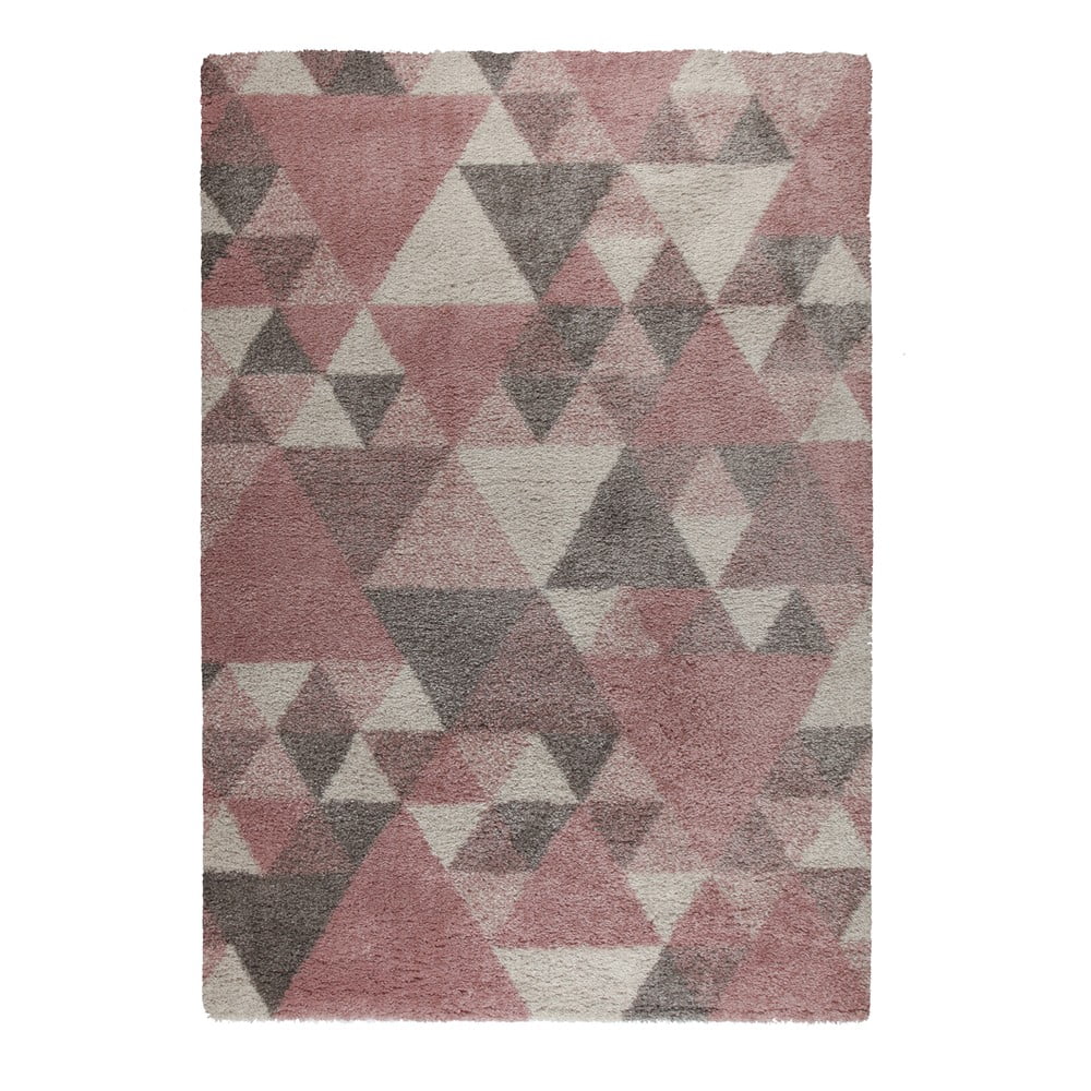 Nuru rózsaszín-szürke szőnyeg, 160 x 230 cm - flair rugs