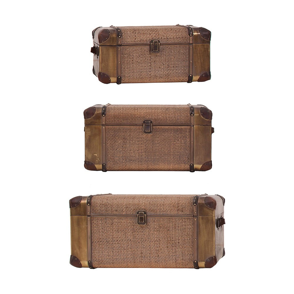 Trunkers dekoratív koffer, 3 darab - Last Deco