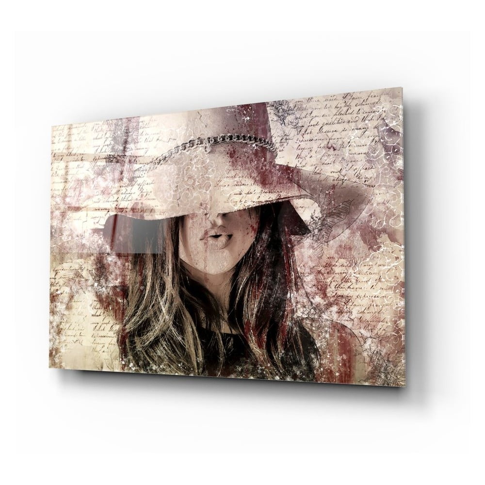 Mysterious Woman üvegezett kép - Insigne