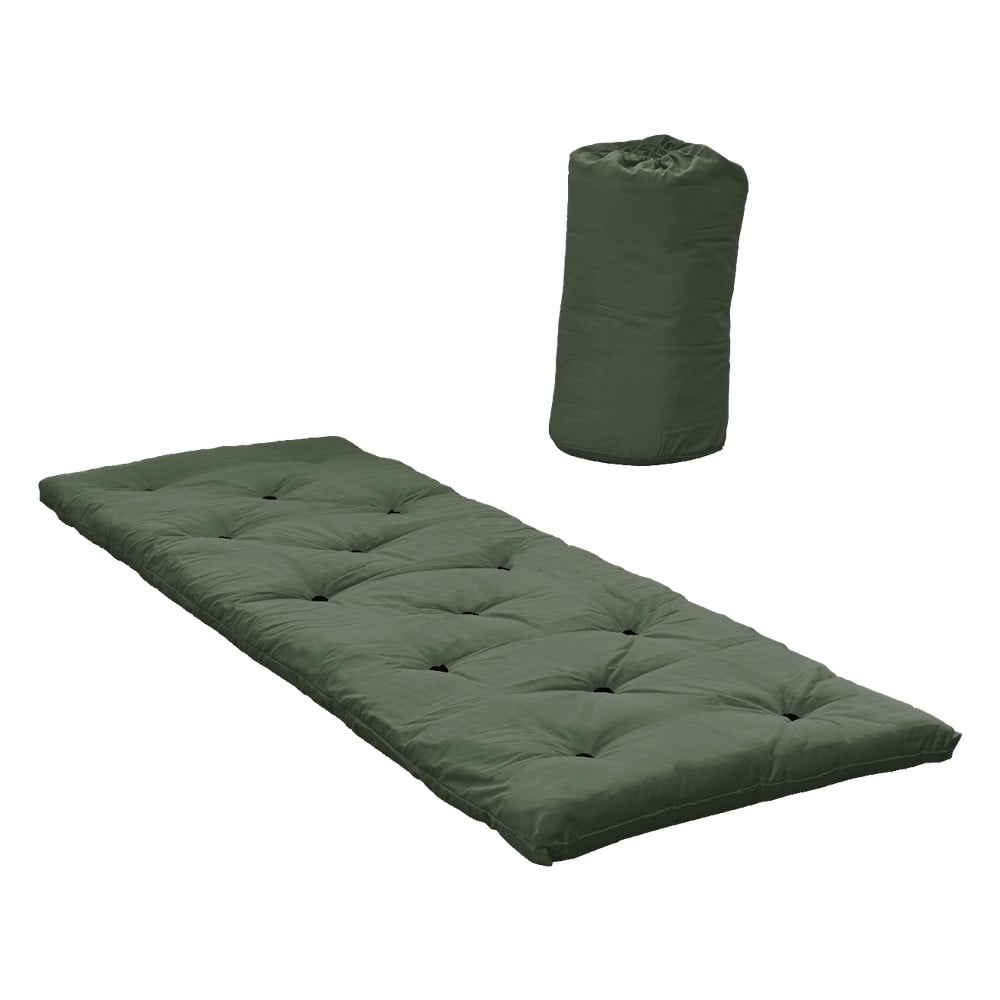 Zöld futon matrac 70x190 cm bed in a bag olive – karup design