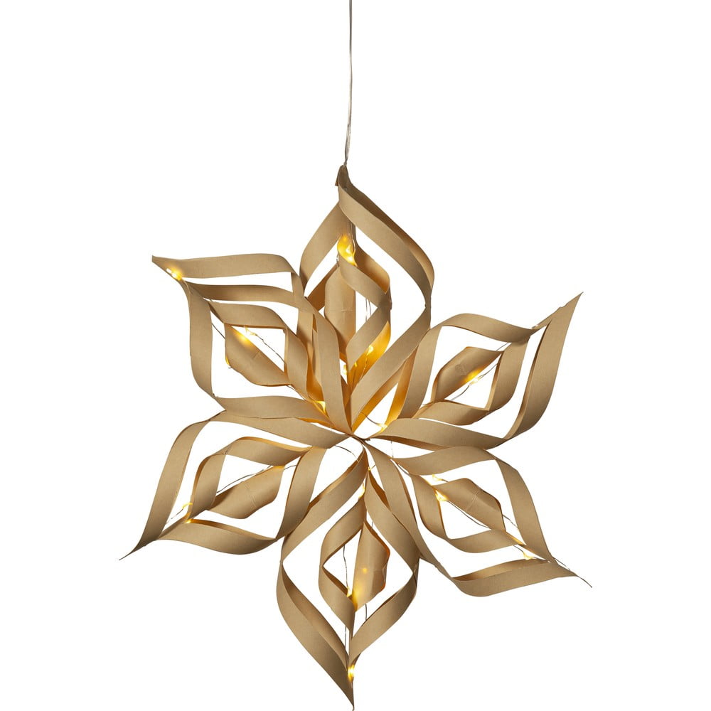 Aranyszínű fénydekoráció karácsonyi mintával Bella – Star Trading