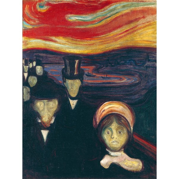 Edvard Munch - Anxiety másolat, 45 x 60 cm
