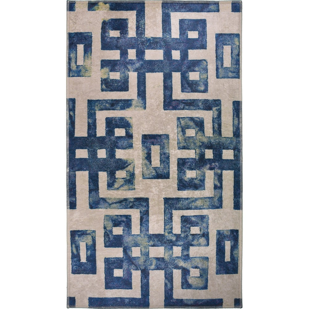 Kék-bézs szőnyeg 140x80 cm - Vitaus