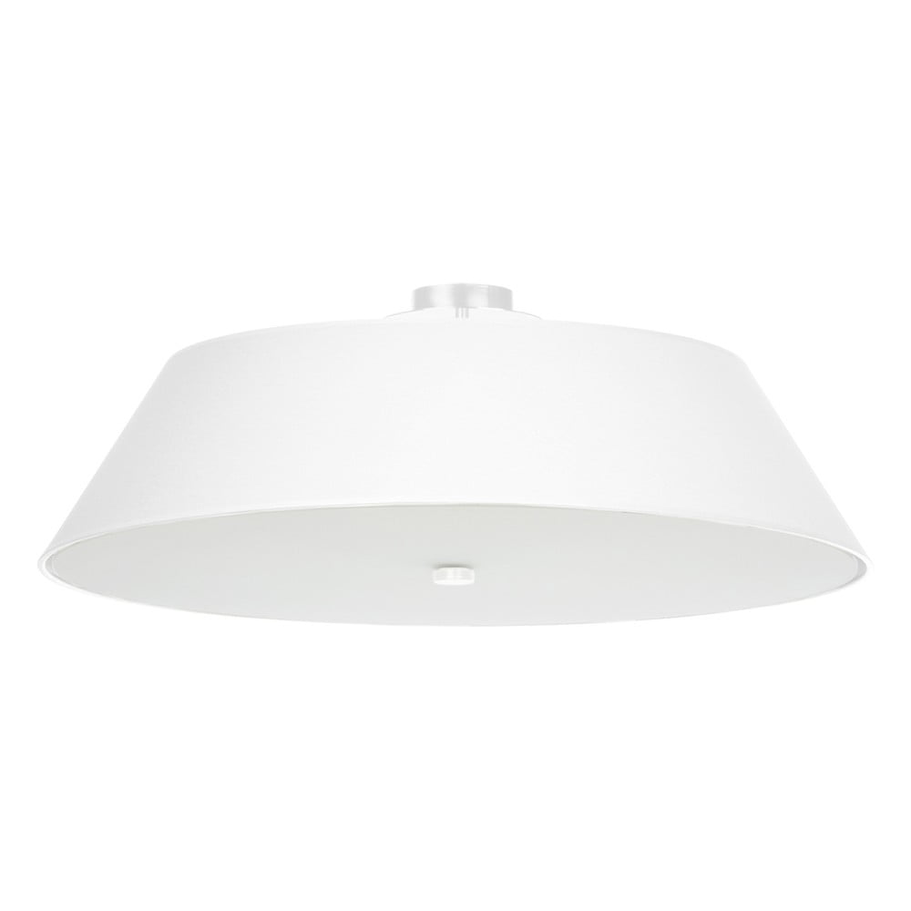 Fehér mennyezeti lámpa textil búrával ø 70 cm hektor – nice lamps