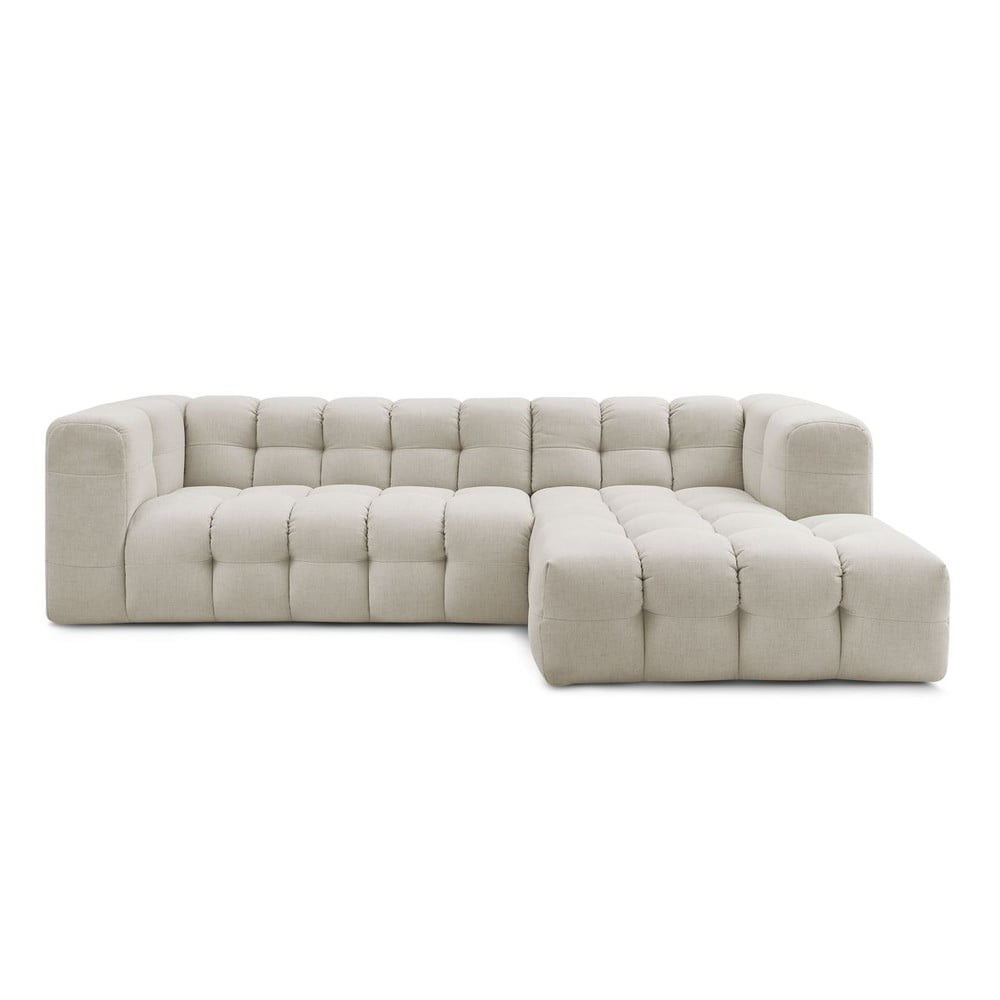 Bézs sarokkanapé (jobb oldali) Cloud – Bobochic Paris