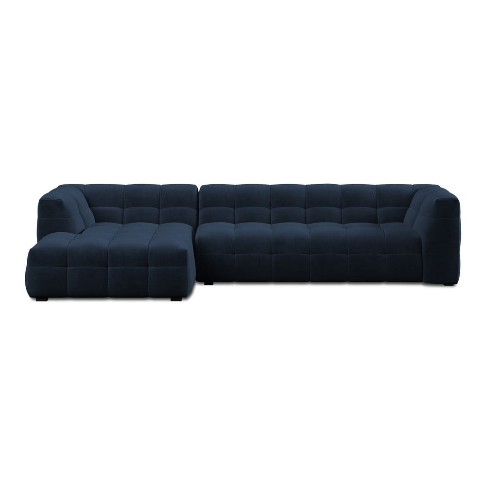 Vesta kék bársony kanapé, bal oldali - windsor & co sofas