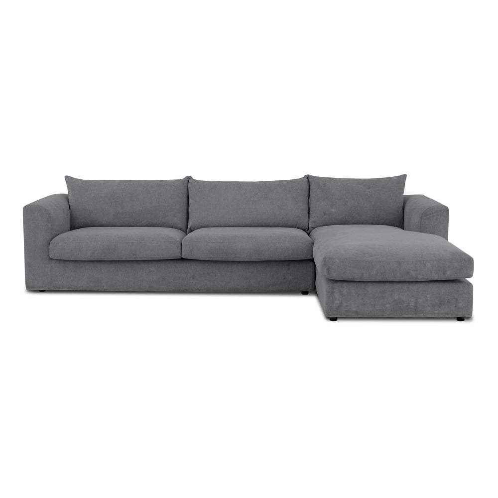 Sötétszürke sarokkanapé (jobb oldali) Asgard – Scandic