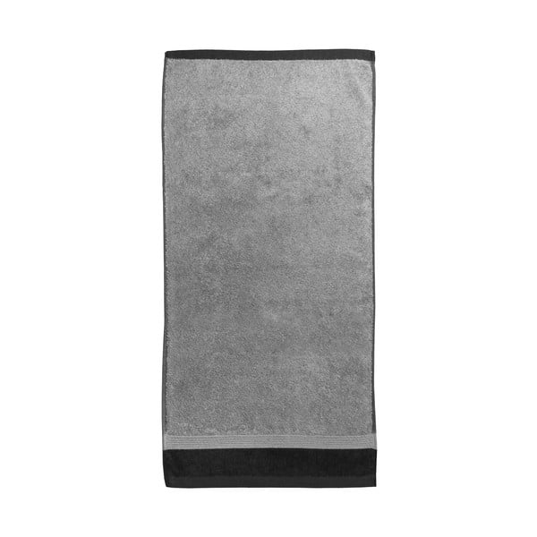 Banda Antracita szürke pamut fürdőlepedő, 100 x 150 cm - Ethere