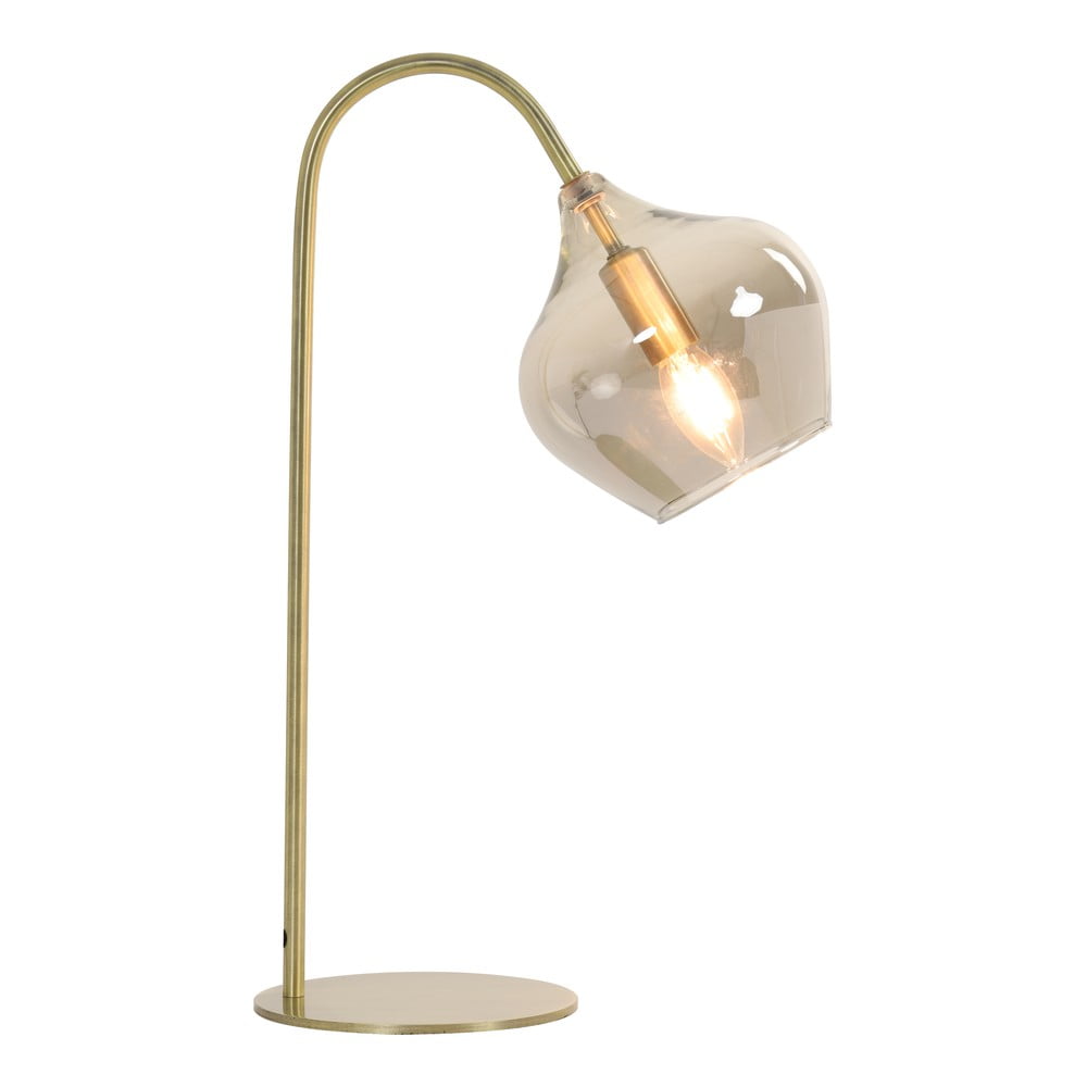 Bronzszínű asztali lámpa (magasság 50,5 cm) Rakel – Light & Living