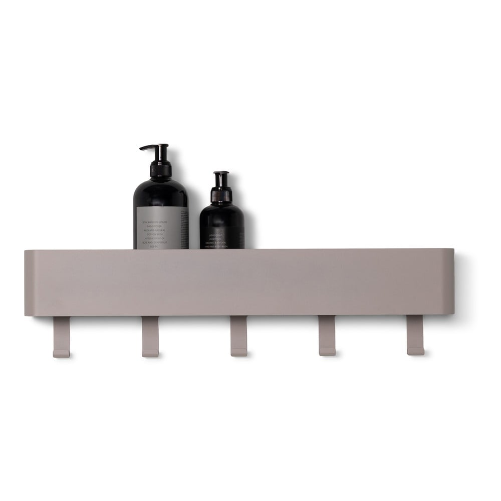 Világosszürke fali acél fürdőszobai polc multi – spinder design