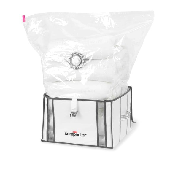 Life 3D Vacuum Bag 2 db fehér tárolódoboz vákuumos huzattal, 40 x 25 cm - Compactor
