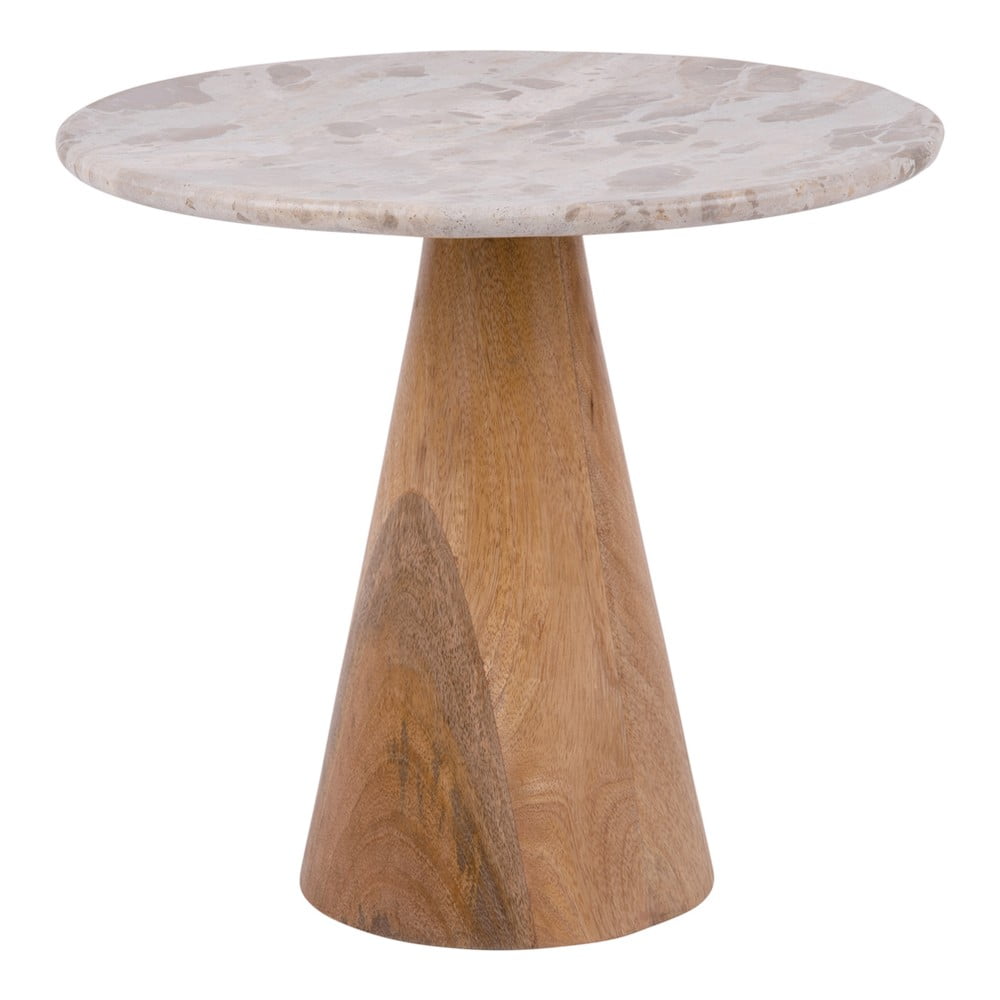 Kerek tárolóasztal márvány dekoros asztallappal ø 50 cm force   – leitmotiv