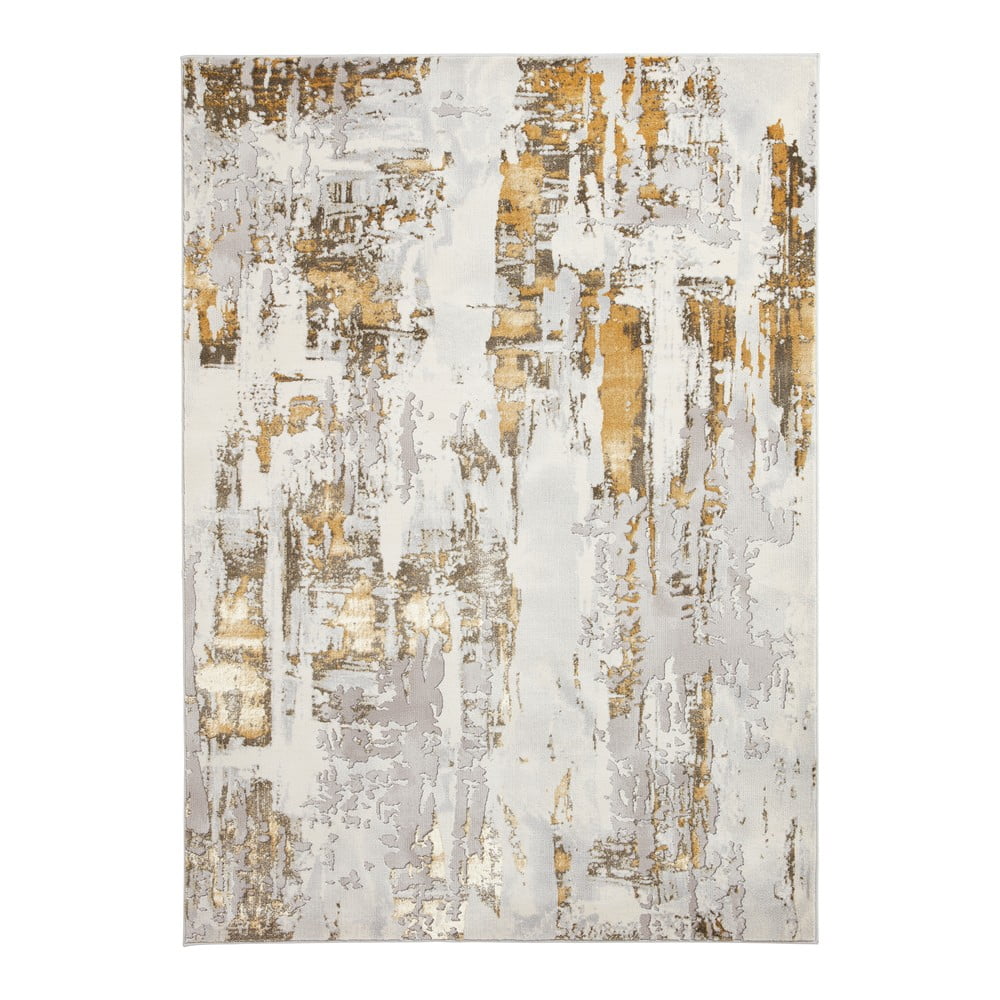 Világosszürke-aranyszínű szőnyeg 200x290 cm apollo – think rugs