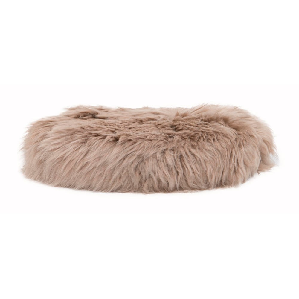 Bézs szőrme székpárna ⌀ 40 cm Round - Native Natural 
