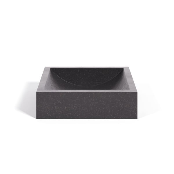 Sunday fekete terrazzo mosdókagyló, 40 x 45 cm - Kave Home
