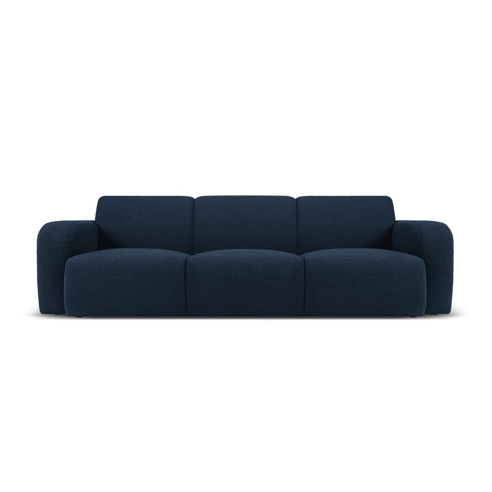 Sötétkék buklé kanapé 235 cm Molino – Micadoni Home