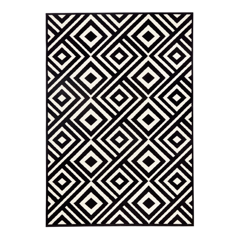 Art fekete-fehér szőnyeg, 70 x 140 cm - Zala Living