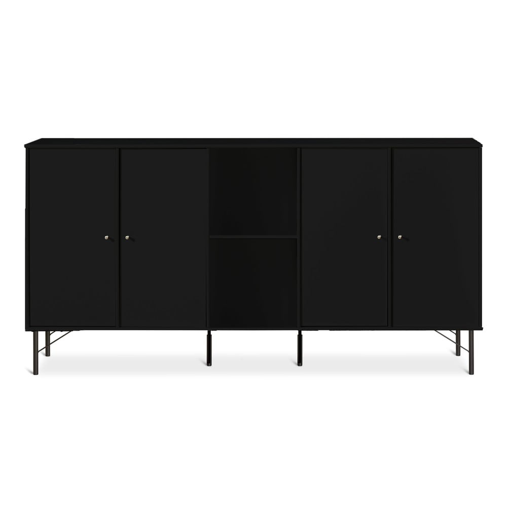 Hammel furniture fekete komód hammel mistral kubus, 169 x 89 cm