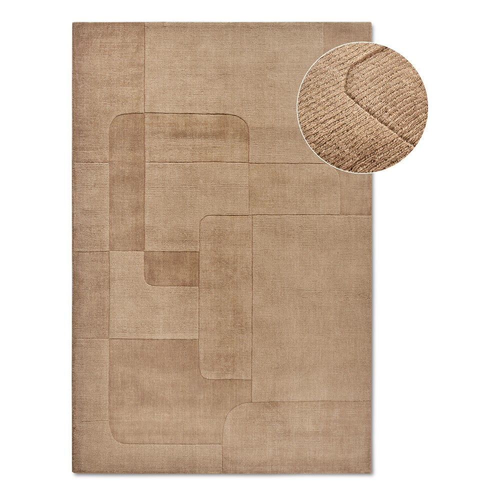 Bézs kézi szövésű gyapjú szőnyeg 120x170 cm Charlotte – Villeroy&Boch