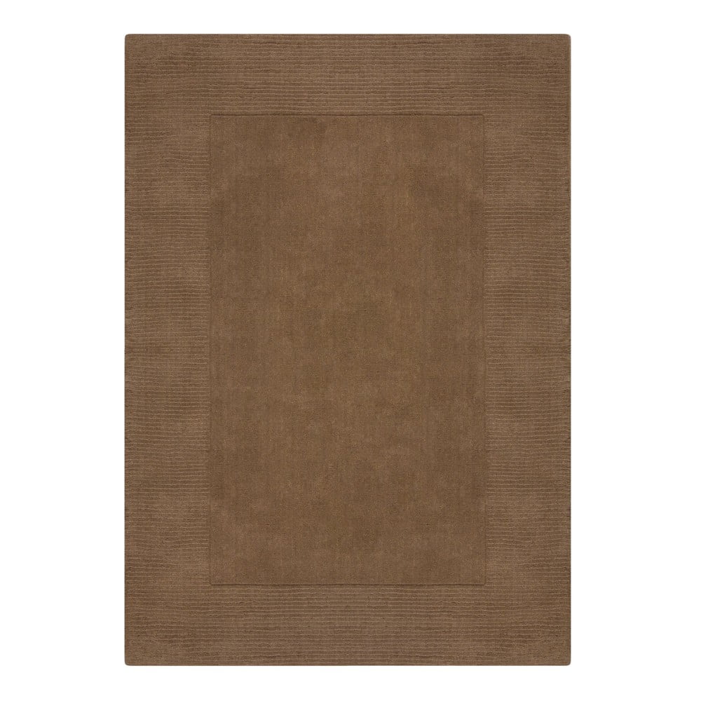 Barna gyapjú szőnyeg 120x170 cm – flair rugs
