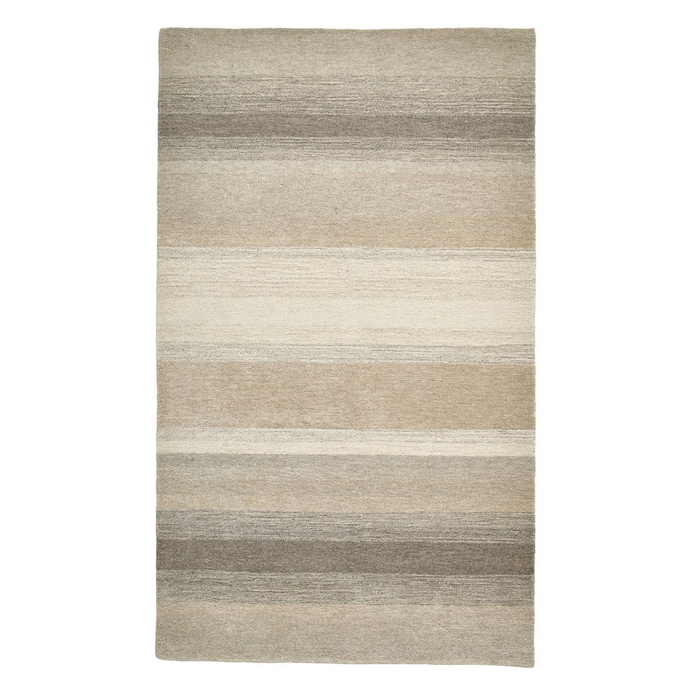 Barna-bézs gyapjú szőnyeg 120x170 cm elements – think rugs