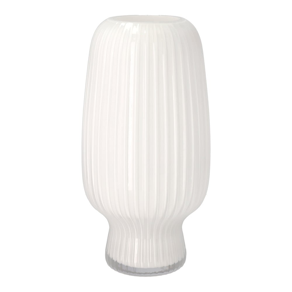 Fehér üveg váza (magasság 31,5 cm) Cuneo – Villa Collection