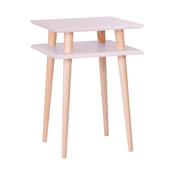 Square rózsaszín tárolóasztal, 43 x 43 cm - Ragaba