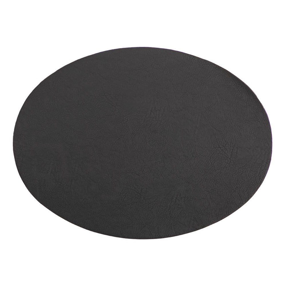 Troja fekete műbőr tányéralátét, 33 x 45 cm - ZicZac
