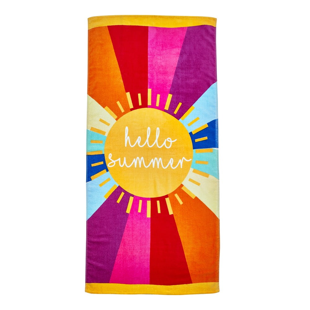 Pamut strandtörölköző 76x160 cm Hello Summer – Catherine Lansfield