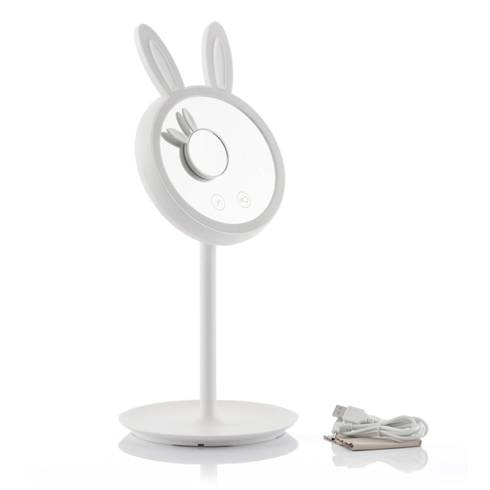 Bunny asztali nagyítós tükör, LED megvilágítással - InnovaGoods