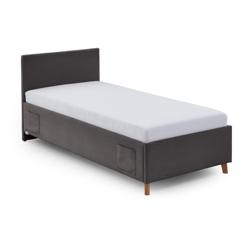 Antracitszürke ágyneműtartós gyerekágy 90x200 cm Cool – Meise Möbel