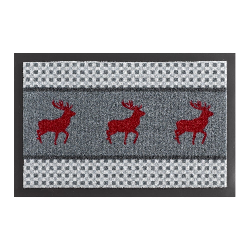 Deer szürke lábtörlő, 40 x 60 cm - Hanse Home