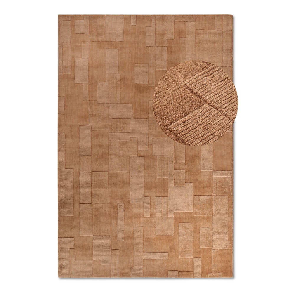 Barna kézi szövésű gyapjú szőnyeg 120x170 cm wilhelmine – villeroy&boch
