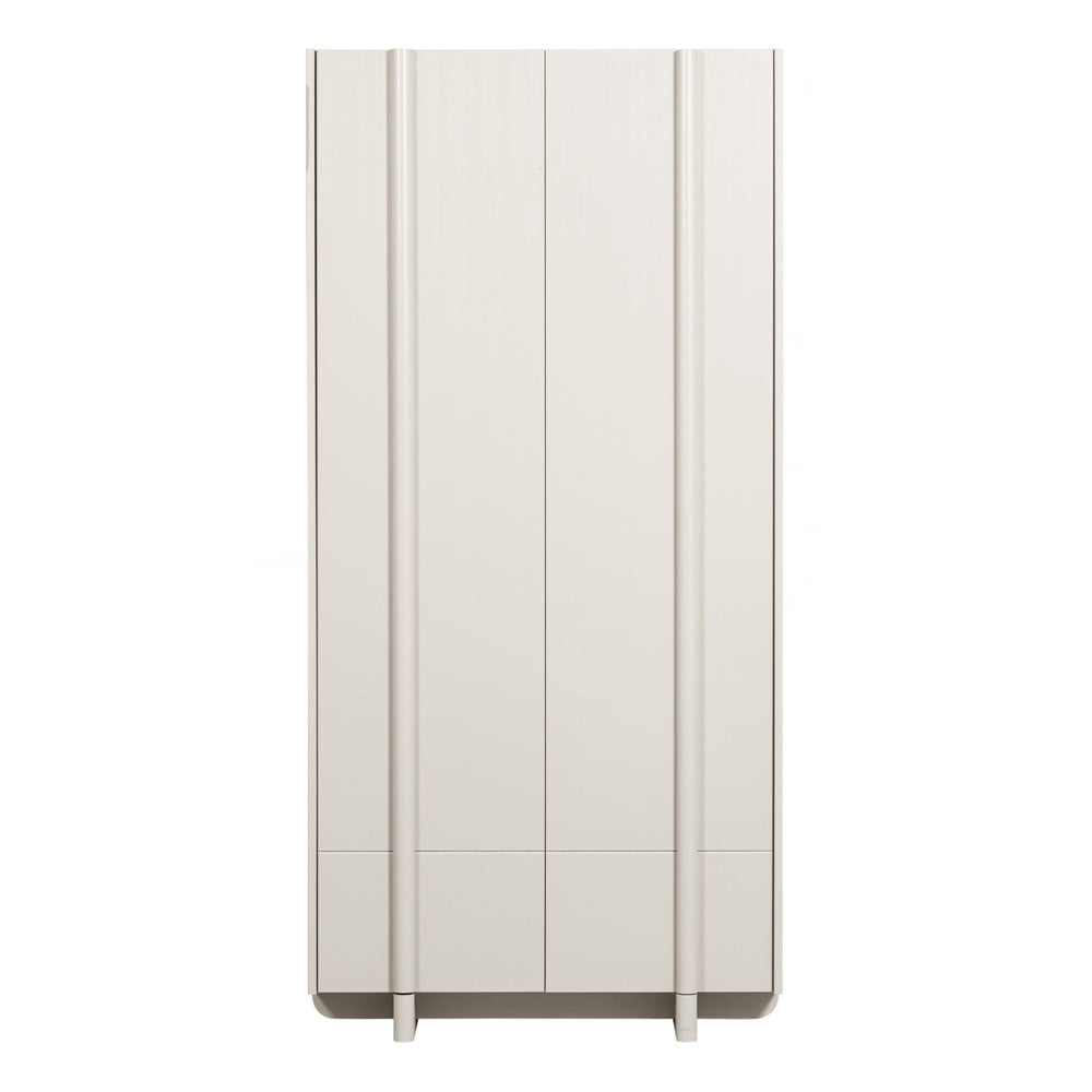 Krémszínű borovi fenyő moduláris szekrény 101x210 cm Basu – WOOOD