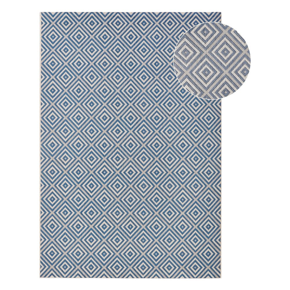Karo kék kültéri szőnyeg, 80 x 150 m - NORTHRUGS