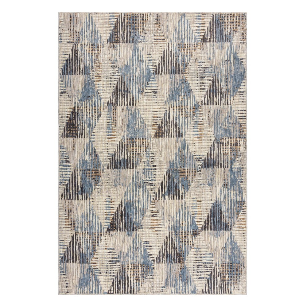 Kék-bézs szőnyeg 200x290 cm marly – flair rugs