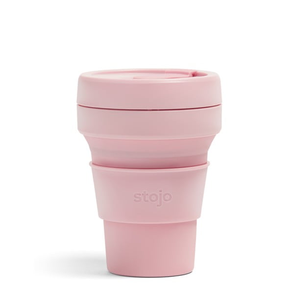 Pocket Cup Carnation rózsaszín összecsukható thermo pohár, 355 ml - Stojo