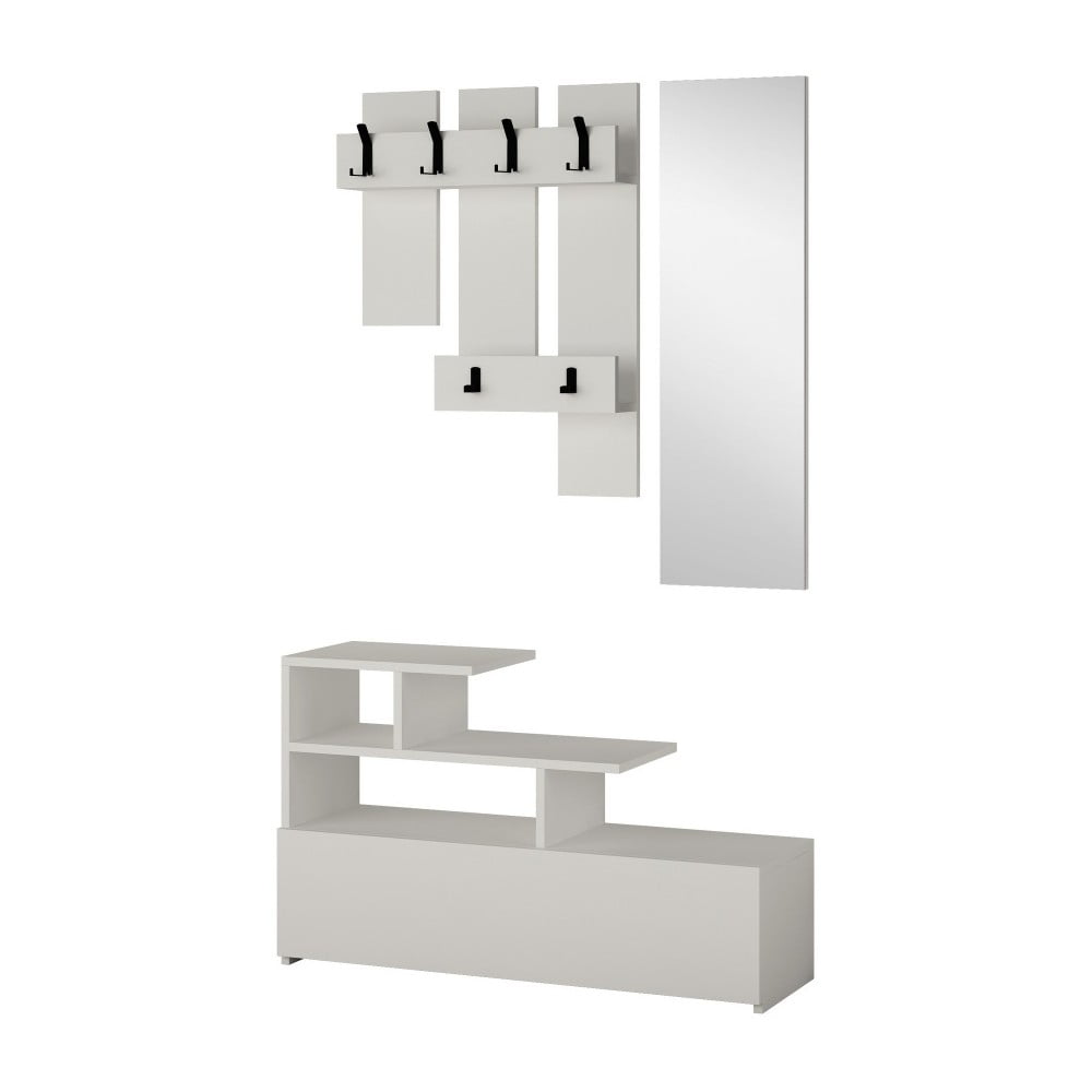 Fehér előszoba bútor vesty – kalune design