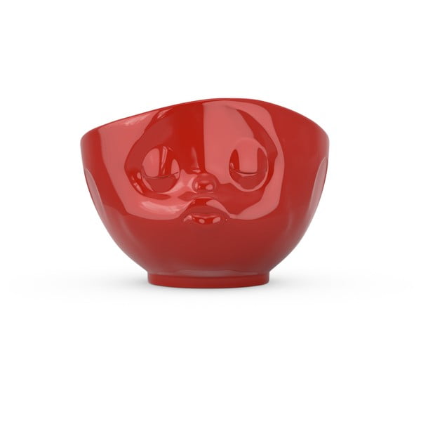 Piros 'csókos' porcelán edény - 58products