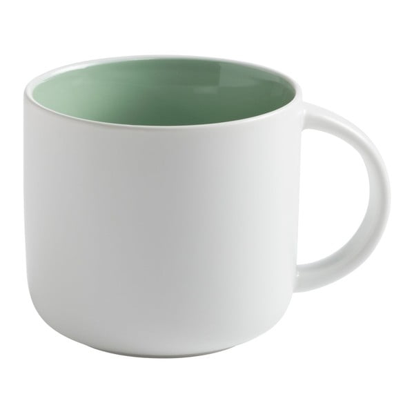 Tint fehér porcelán bögre zöld belsővel, 450 ml - Maxwell & Williams