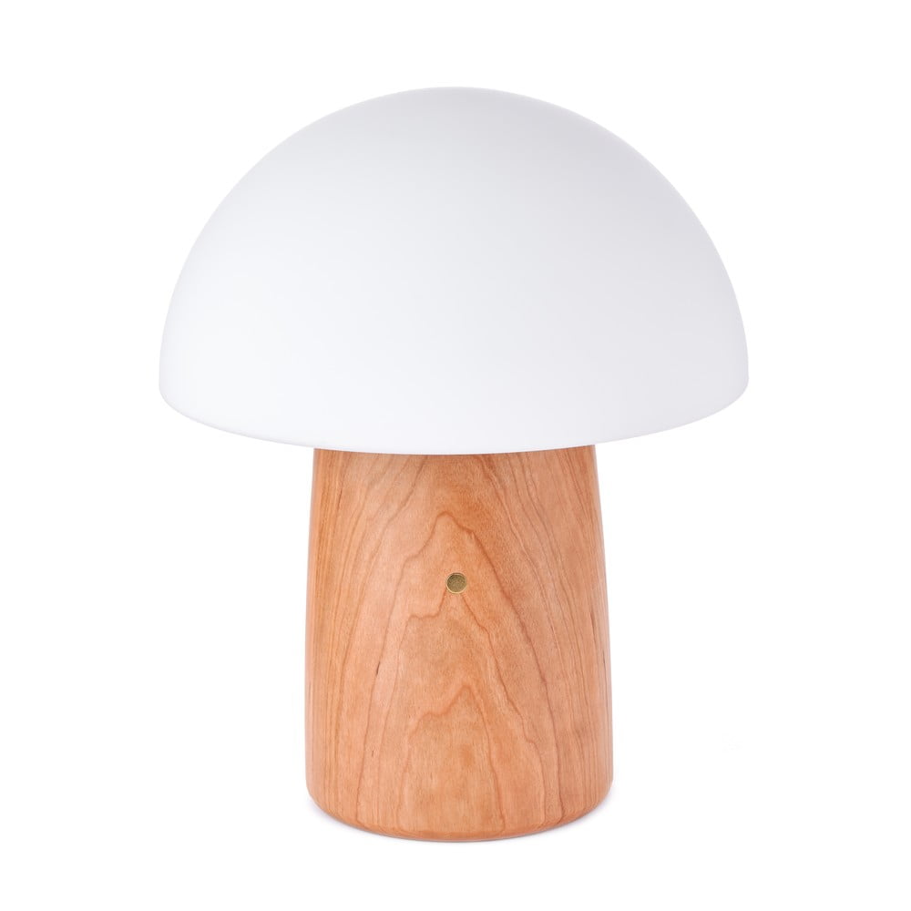 Natúr színű szabályozható asztali lámpa üveg búrával (magasság 32 cm) alice – gingko