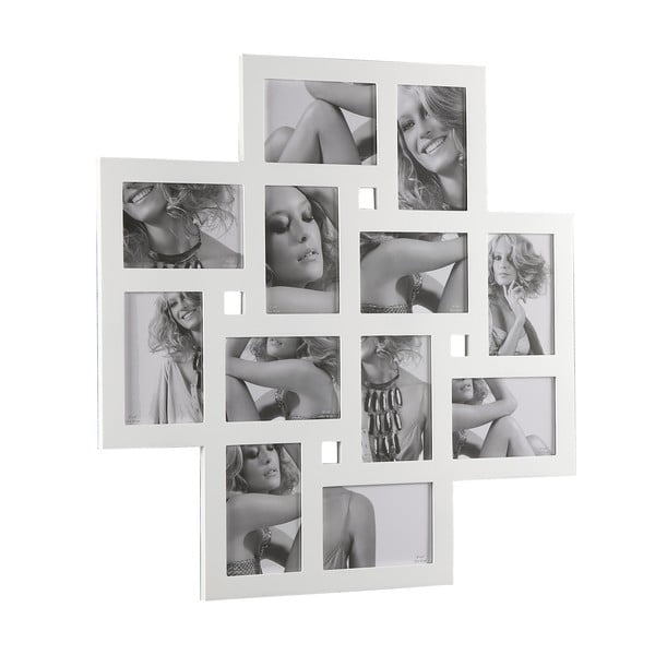 Collage fehér fali fényképkeret, 10 x 15 cm-es képekhez - Tomasucci