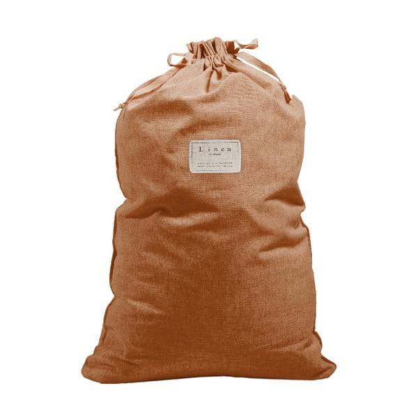 Bag Terracota szövet és lenkeverék szennyestartó zsák, magasság 75 cm - Really Nice Things
