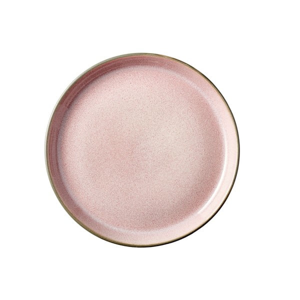 Mensa rózsaszín agyagkerámia tányér, ø 17 cm - Bitz