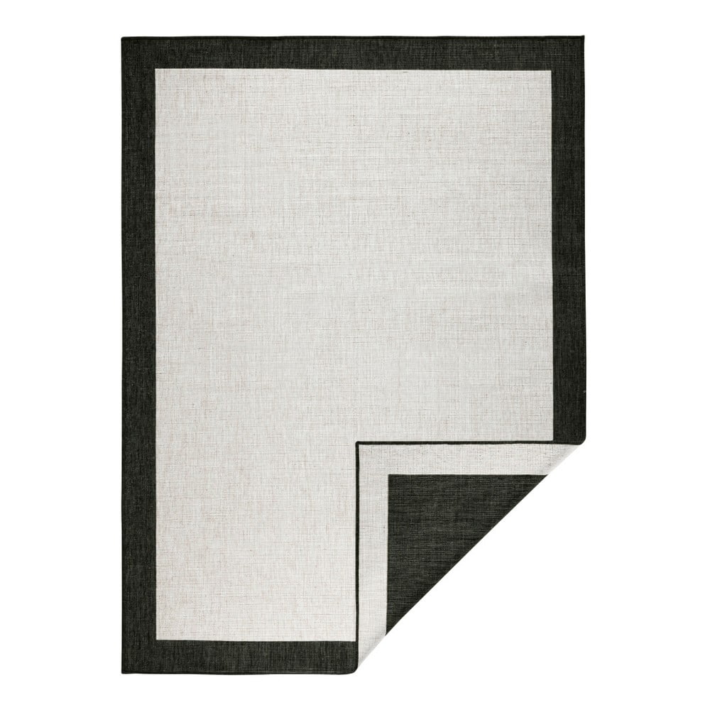 Panama fekete-krémszínű kültéri szőnyeg, 160 x 230 cm - northrugs
