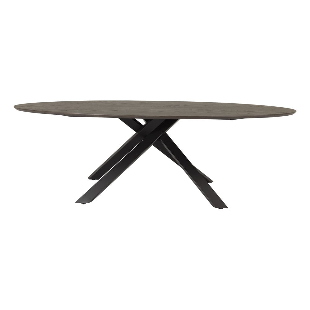 Étkezőasztal tölgyfa dekoros asztallappal 120x240 cm cox – tenzo