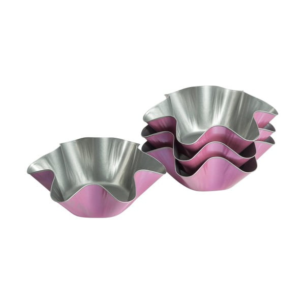 Creative 4 db rózsaszín sütőforma, ø 16,5 cm - Zenker